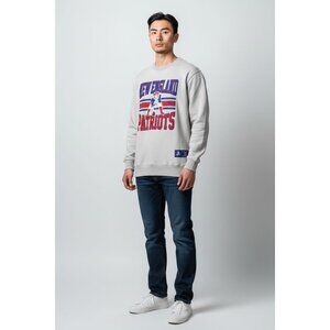 New England Patriots Crewneck Sweatshirt NFL Logo “Pat Patriot” Men's Medium New
